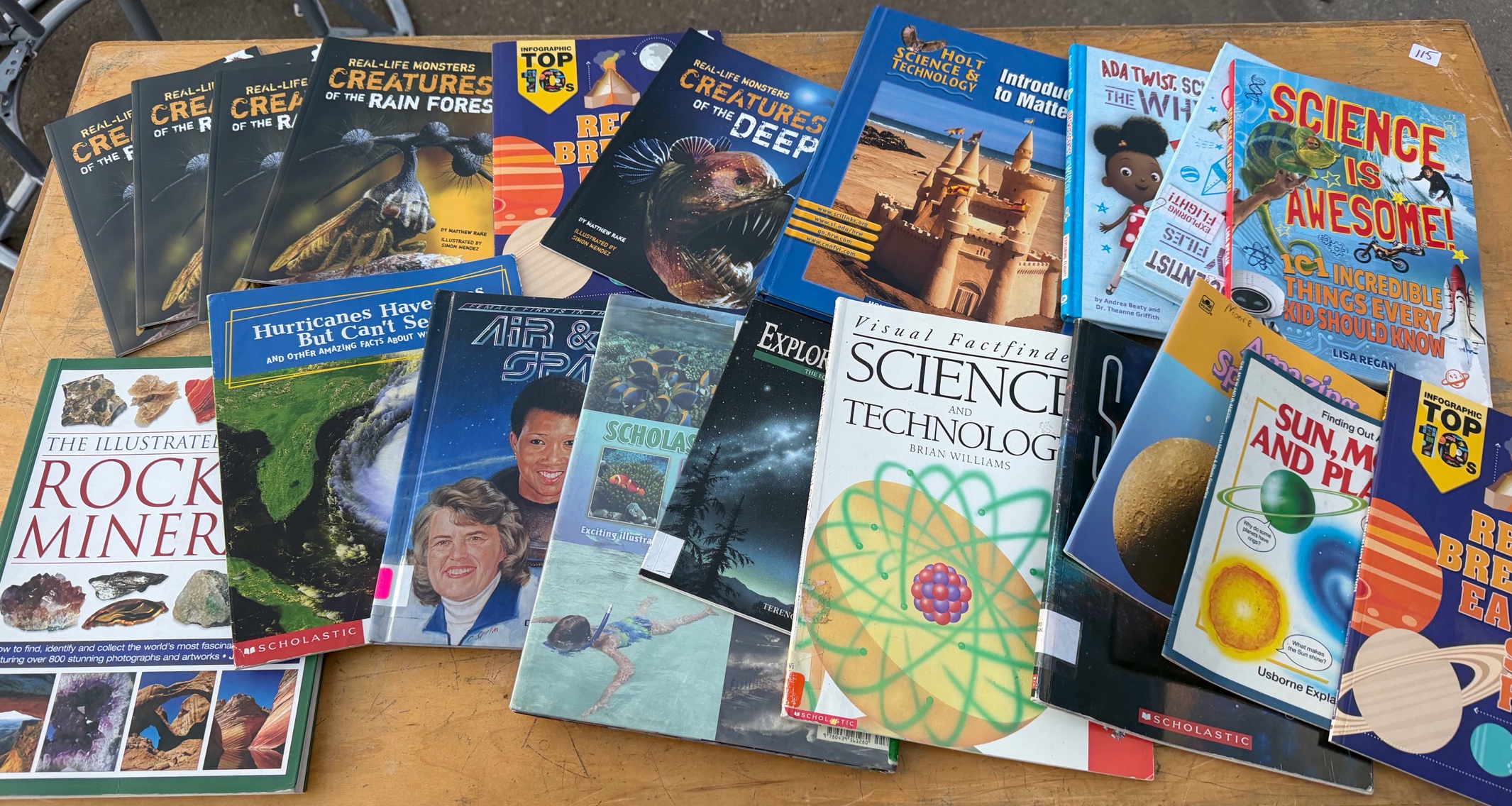 Tote of 5th Grade Science Books