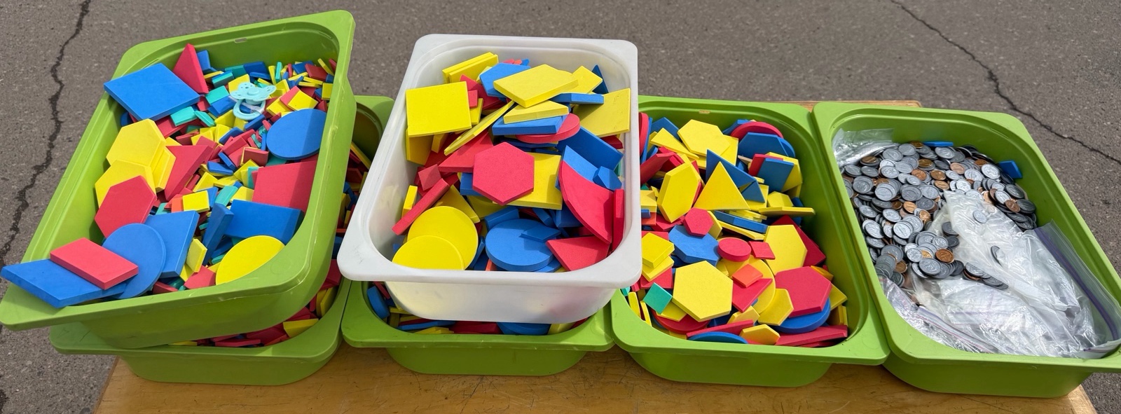 Buckets of Manipulatives