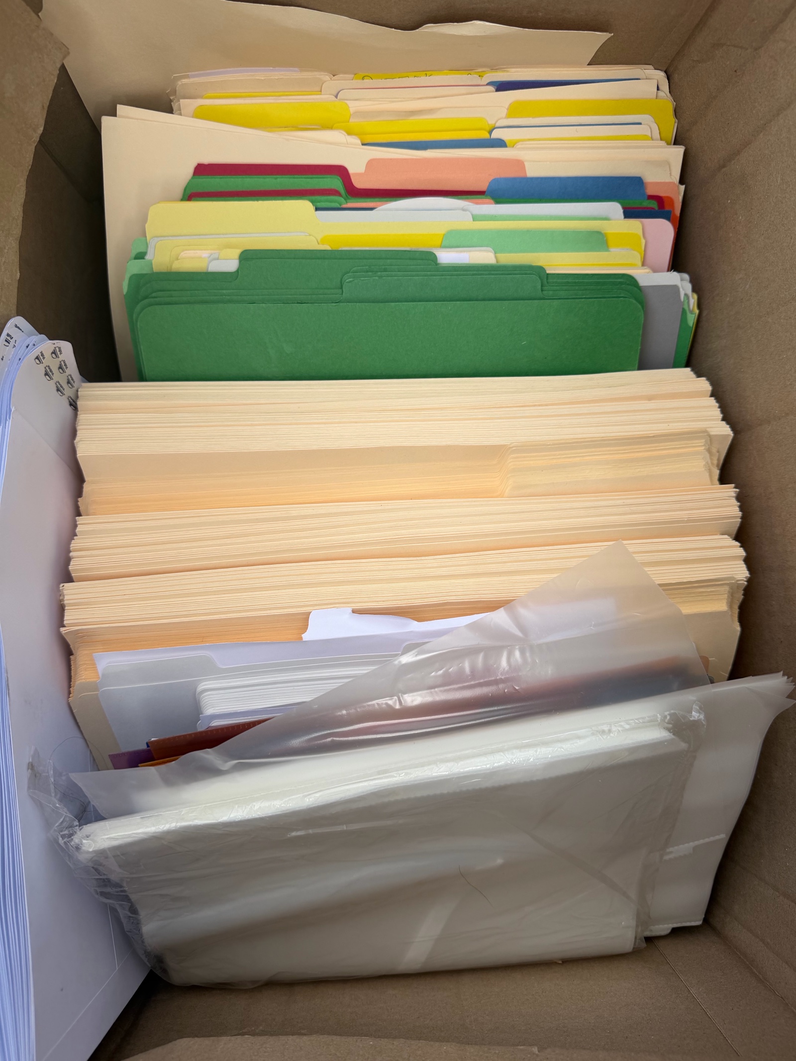 Box of File folders