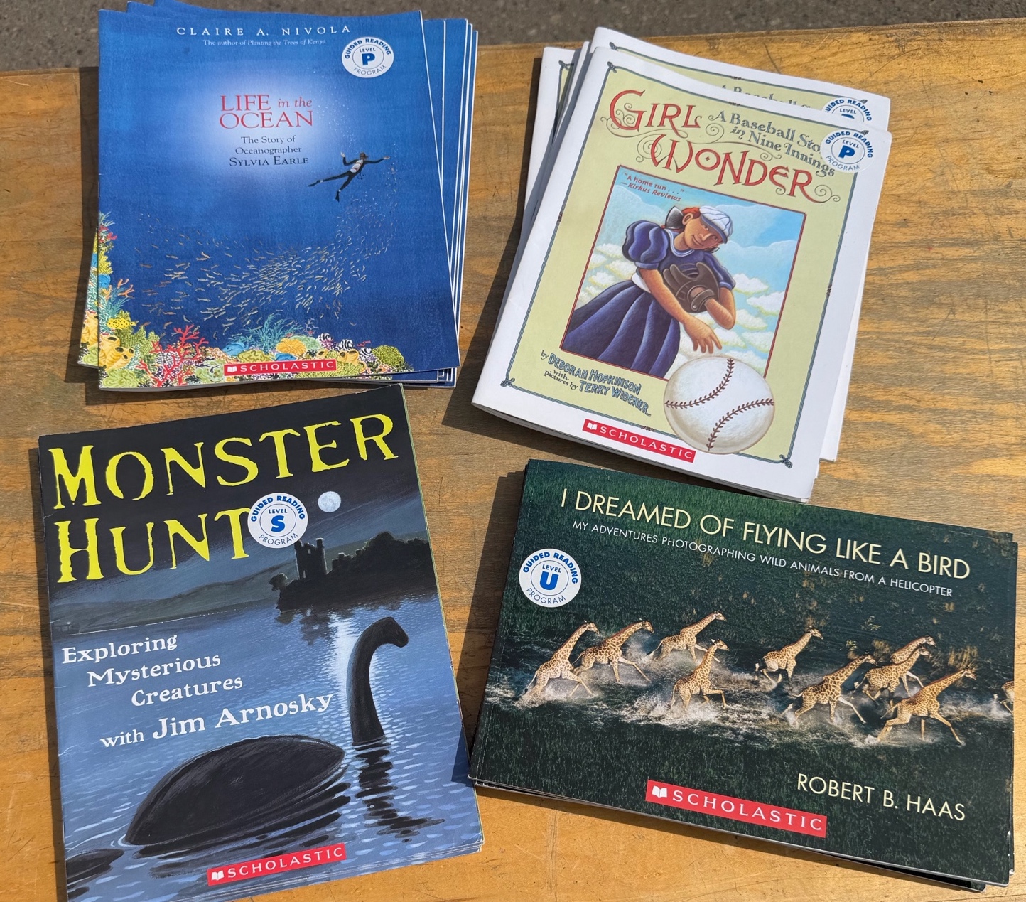 Guided Reading levels Materials P,S and U