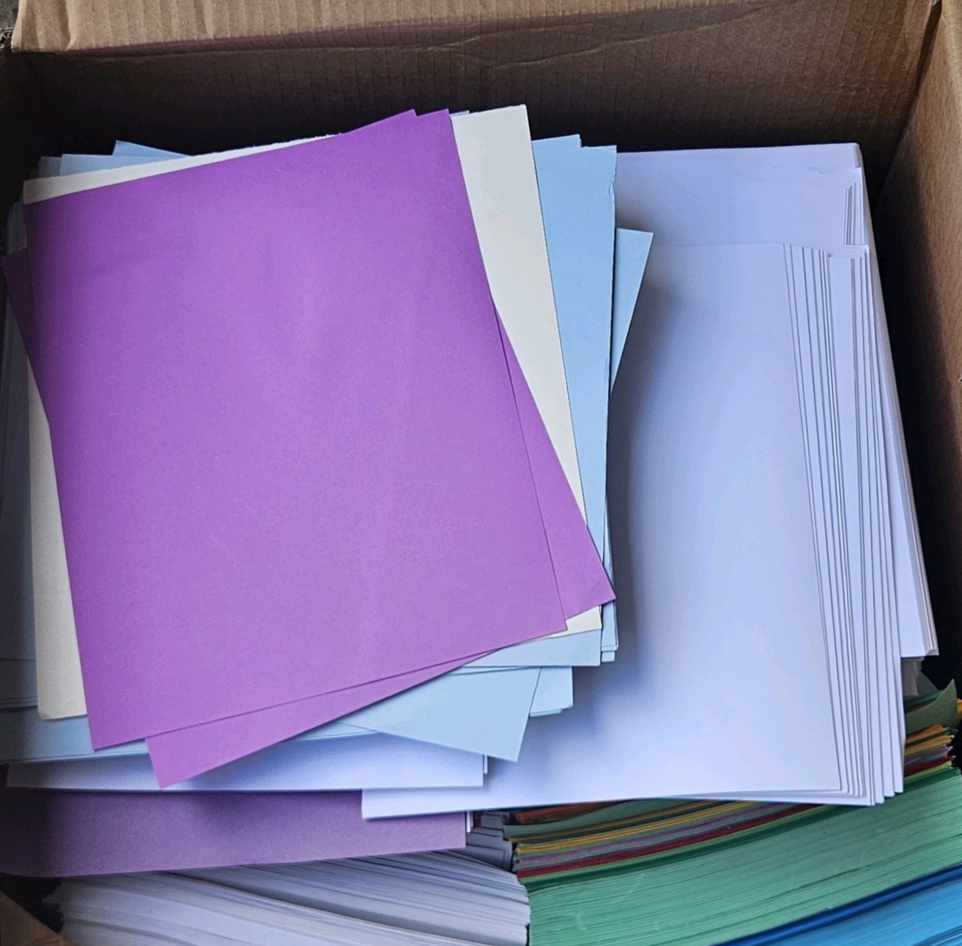 Mixed Box of construction paper