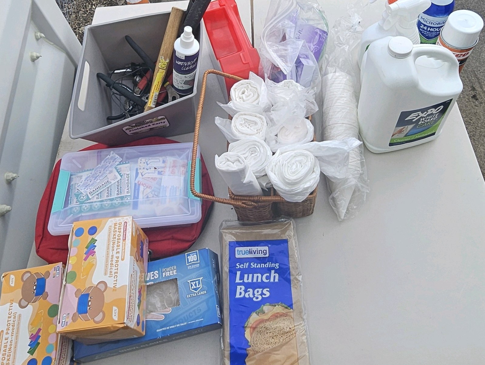 Mixed box of supplies