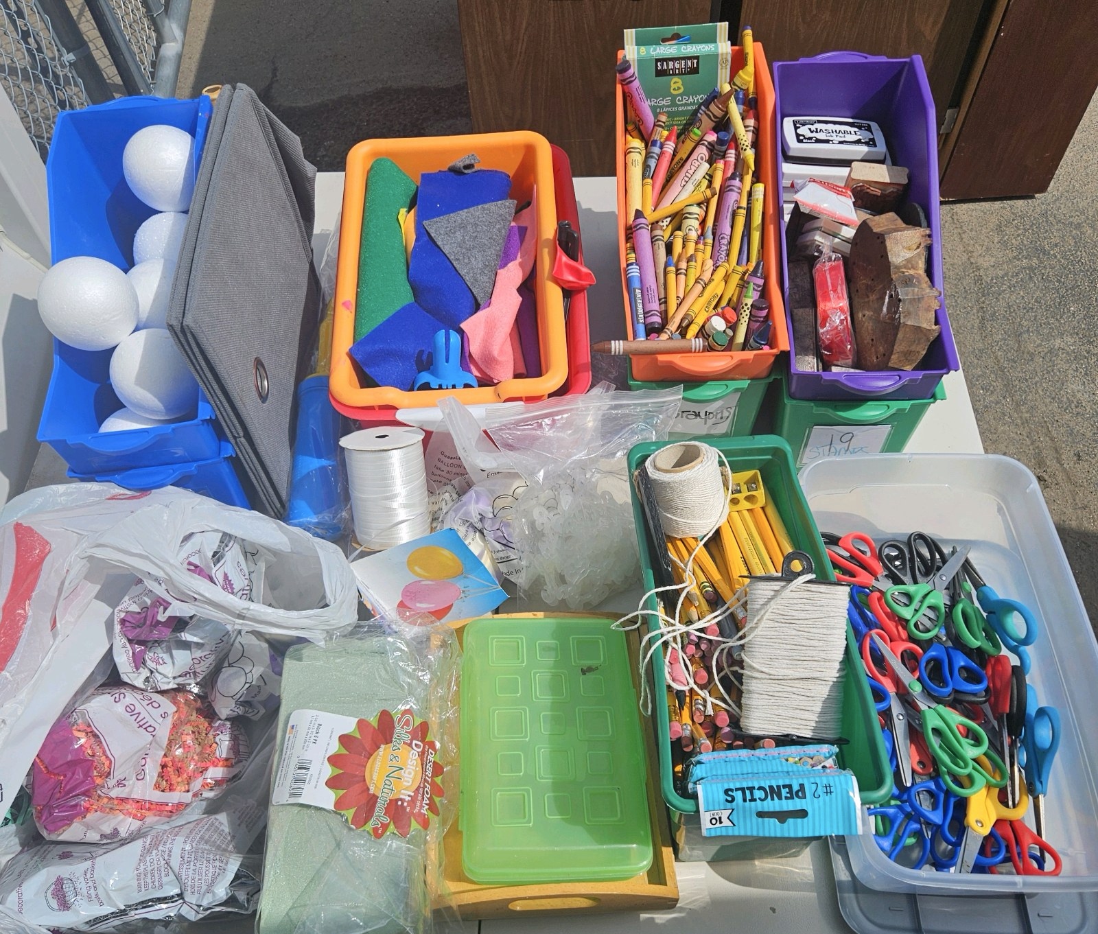 Box of office supplies