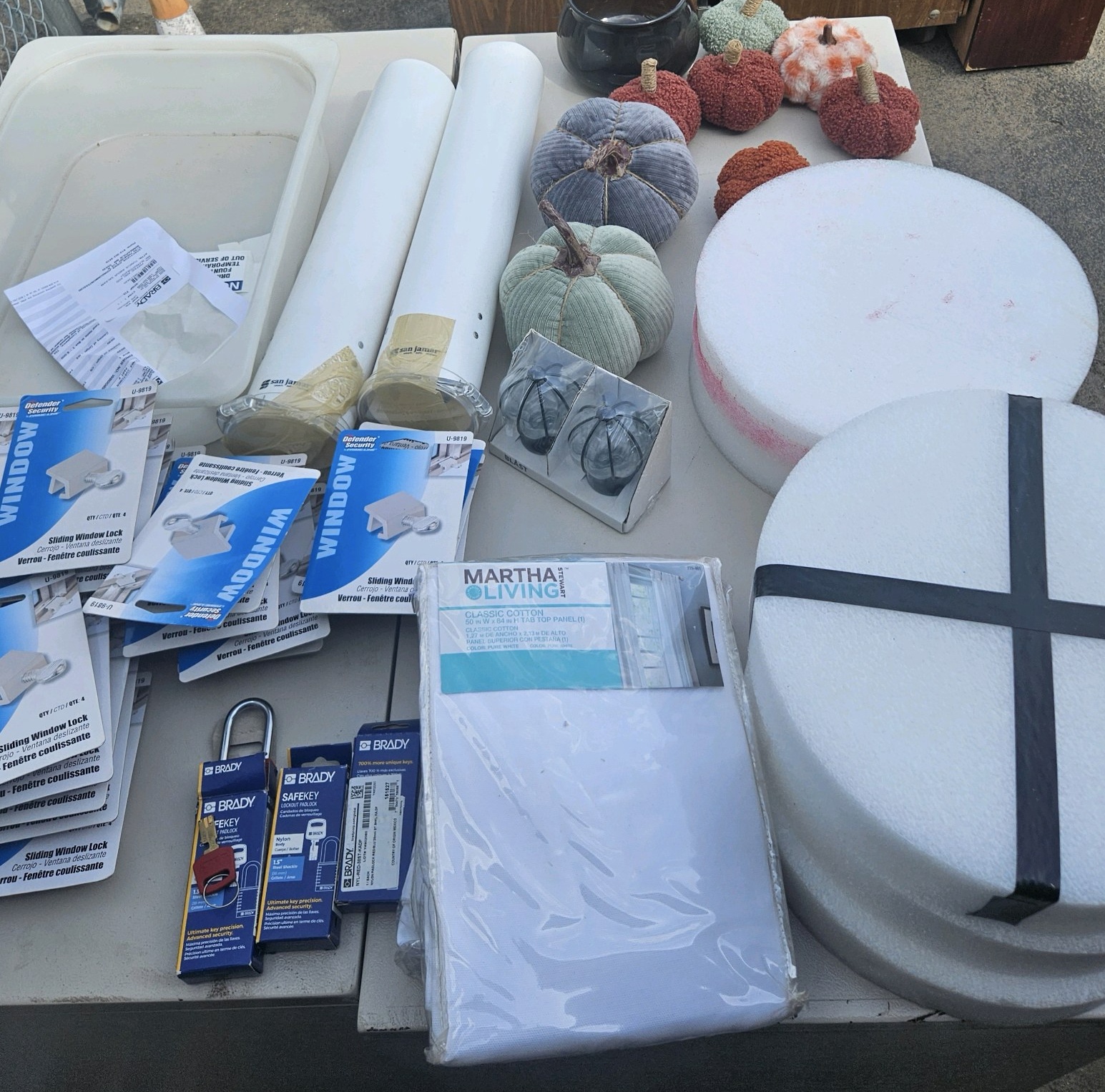 Window hardware and sewing supplies