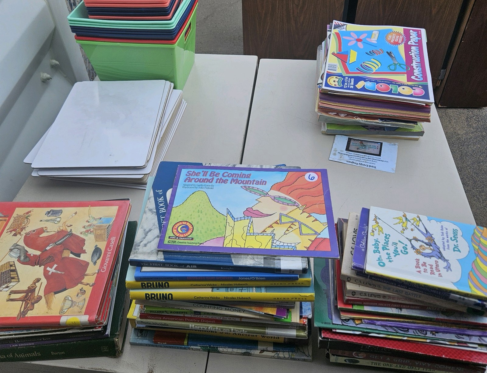 Books and whiteboards