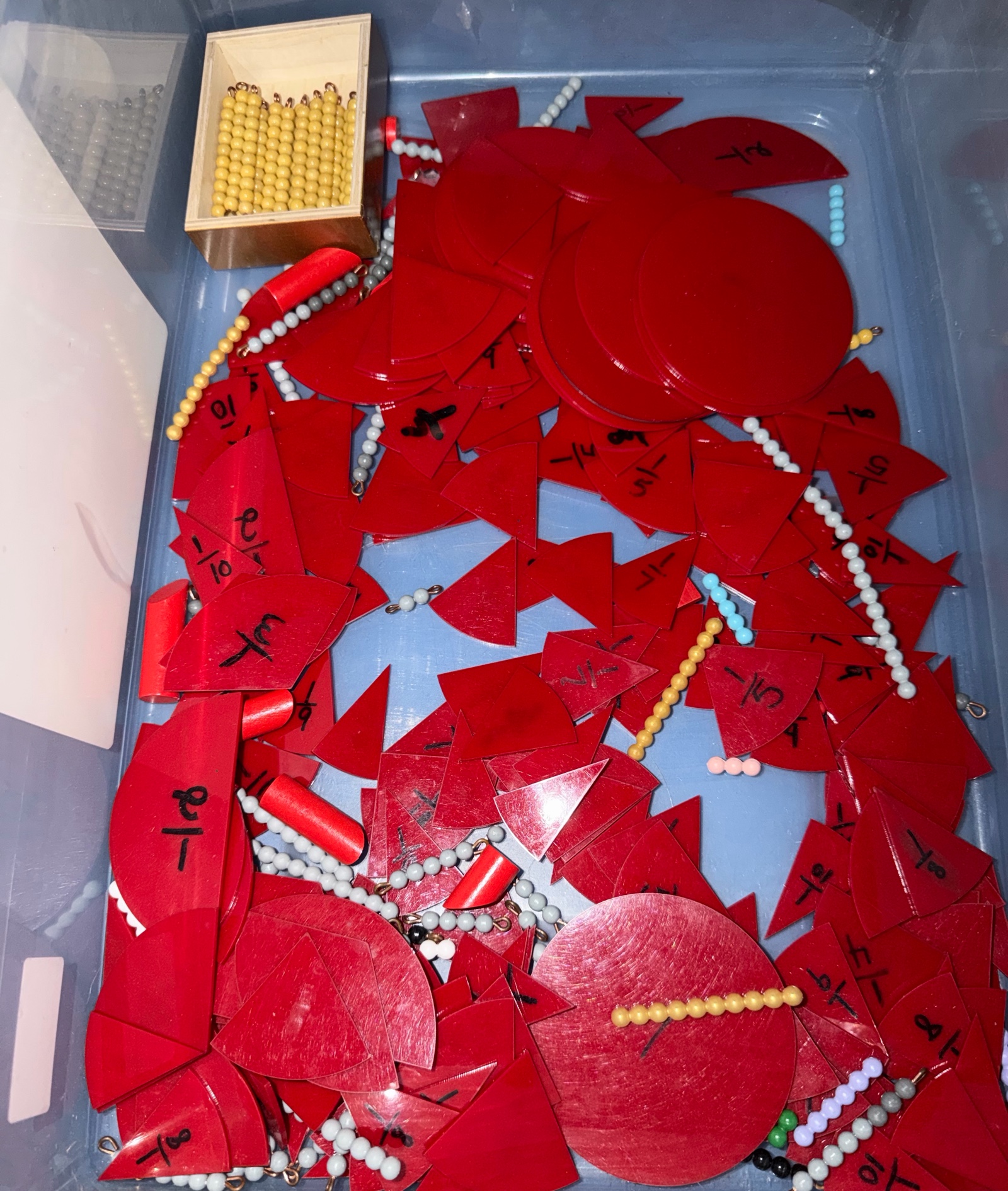 tub of miscellaneous