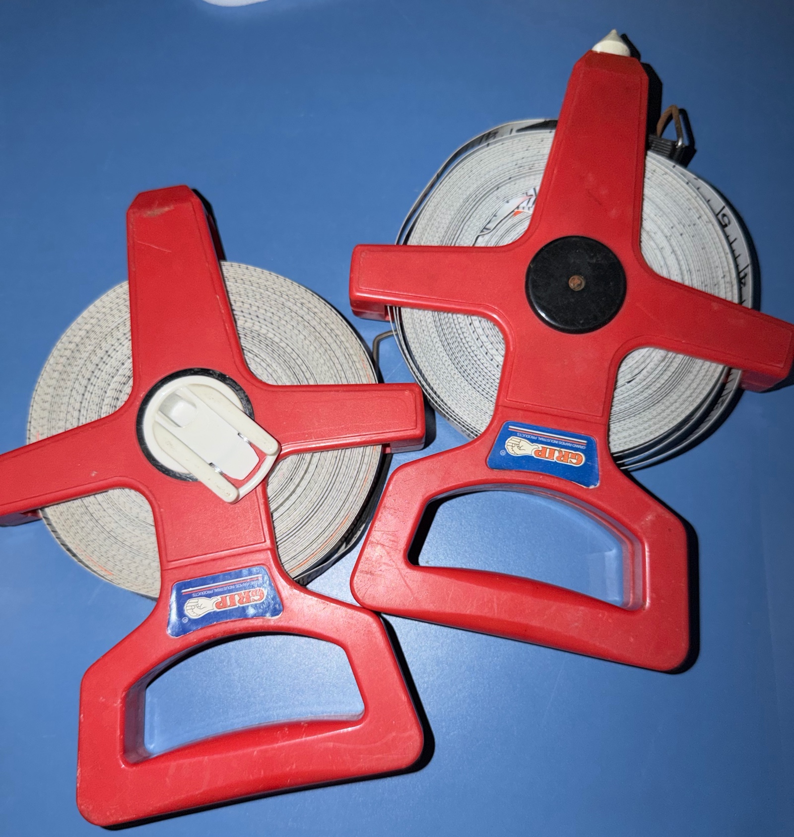 scissors, measuring wheels and screwdrivers