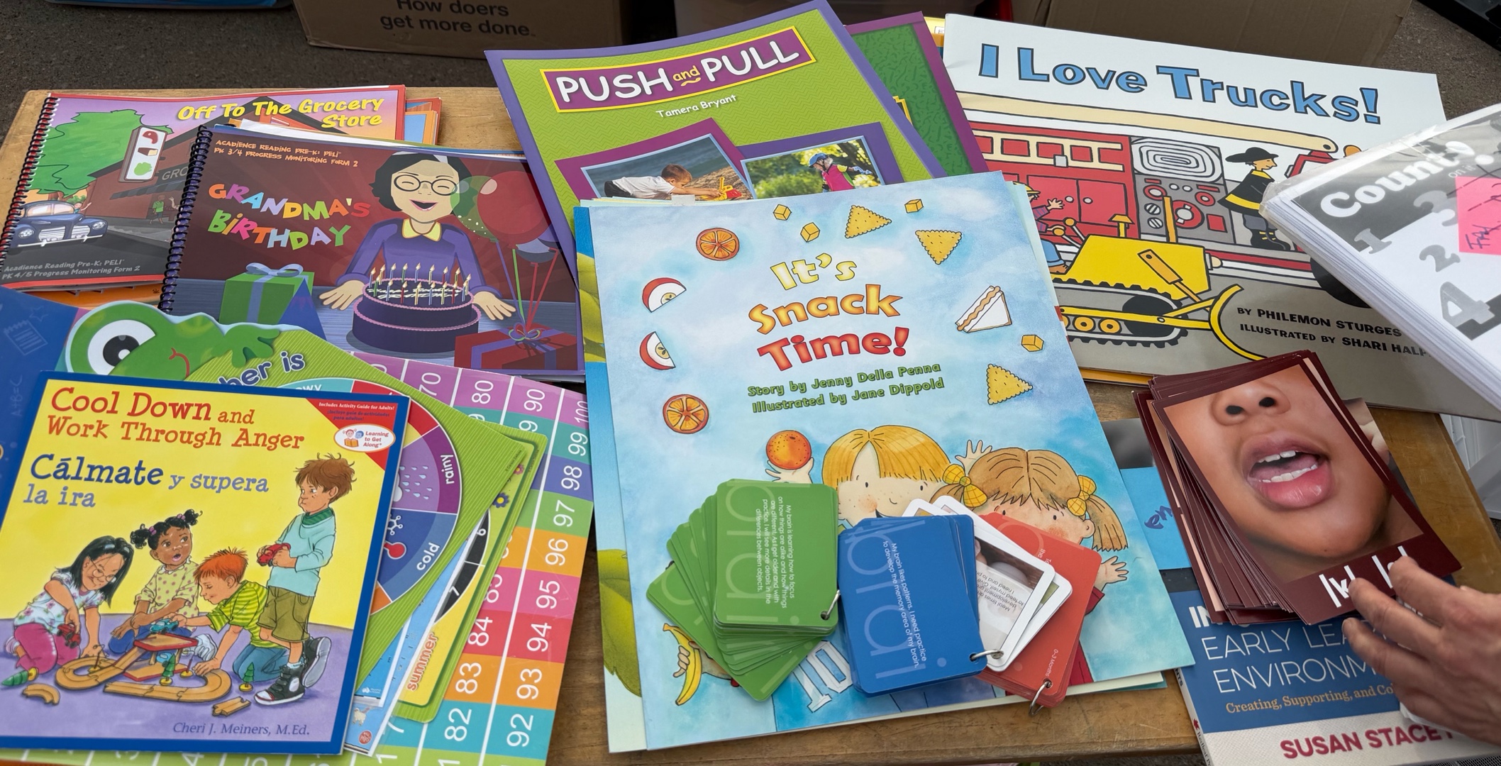 pre-K curriculum, large format books