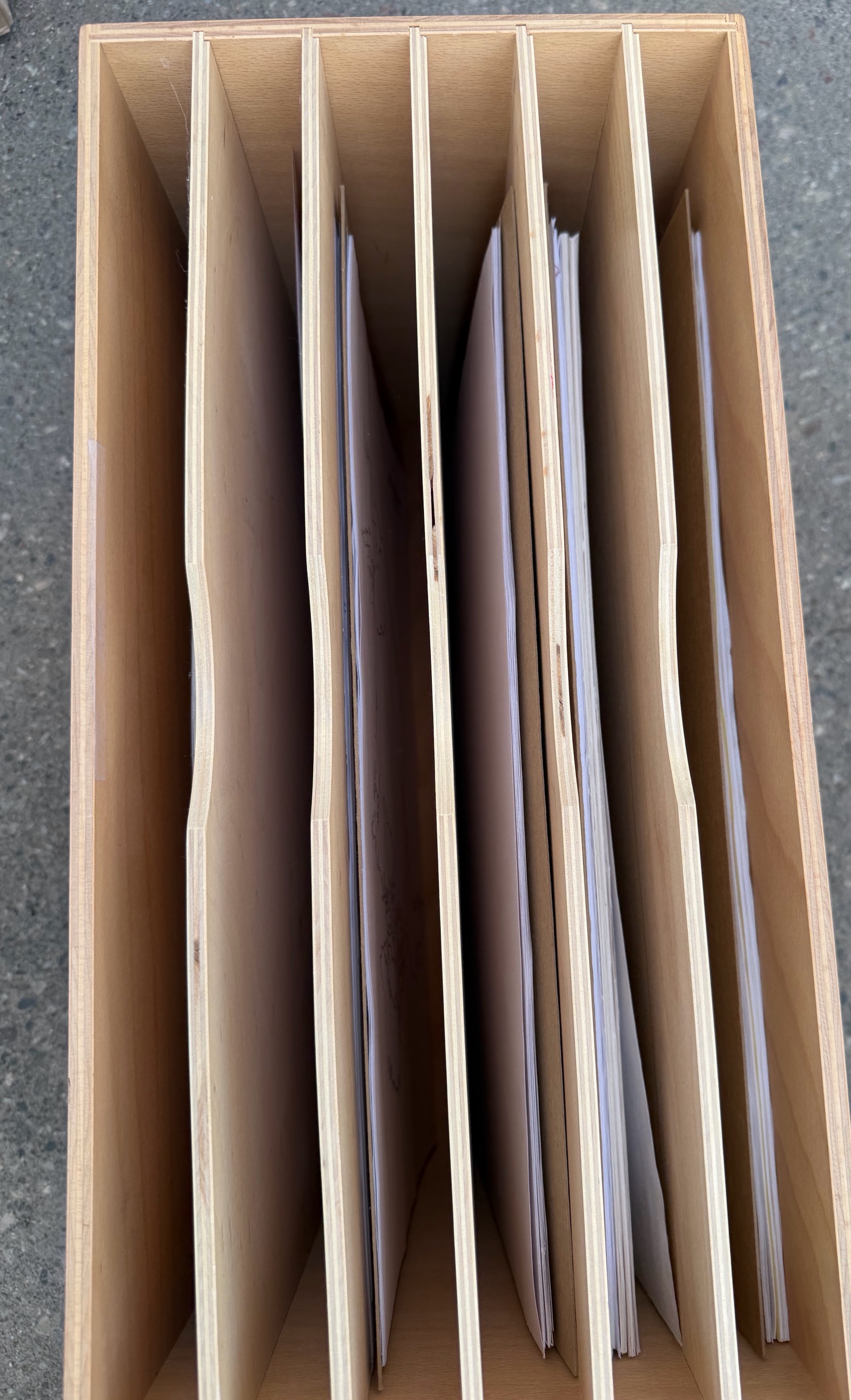 maps and art supplies case