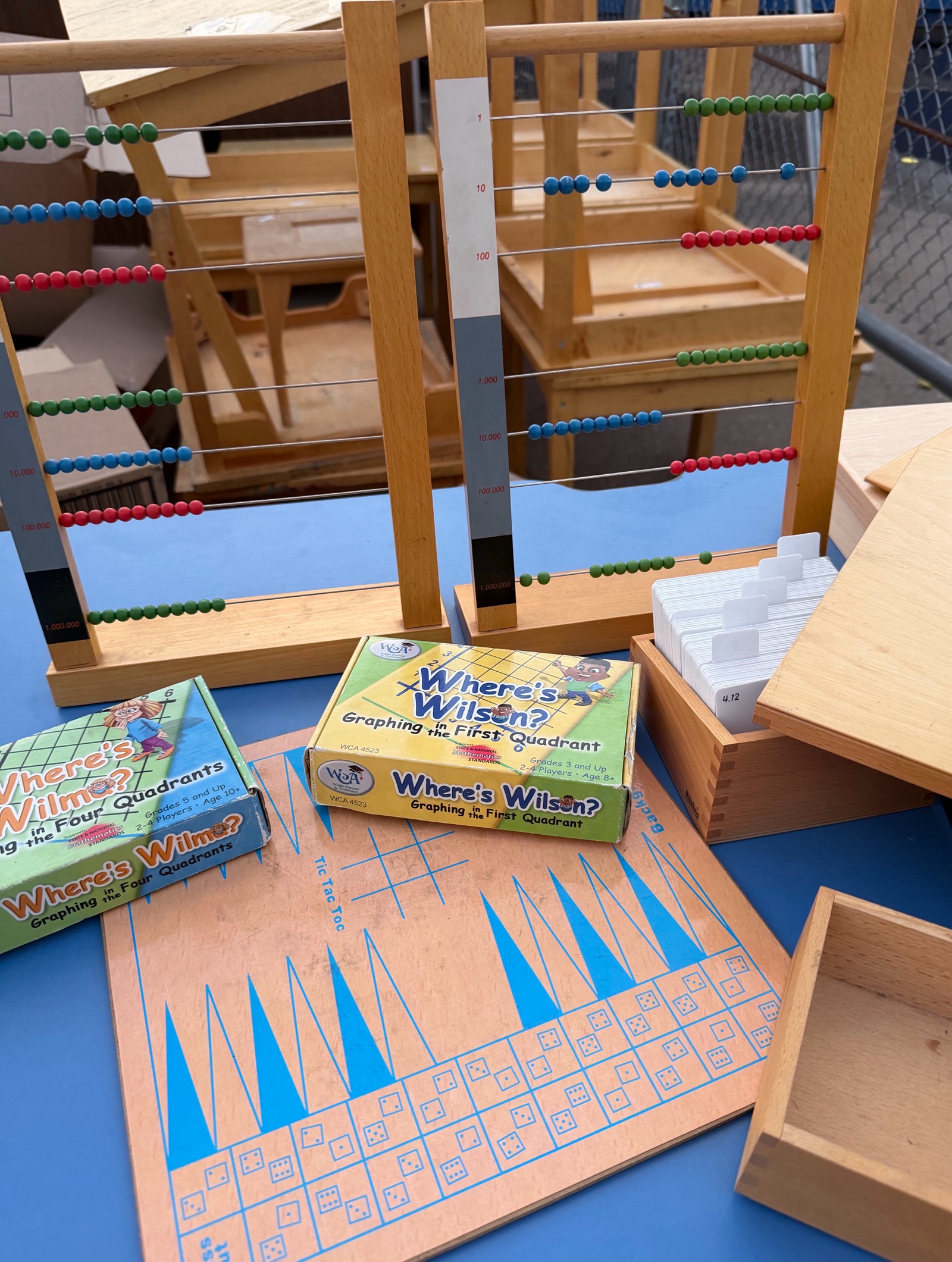 Montessori abacus shapes metric masses