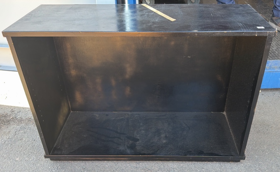 Black bookshelf