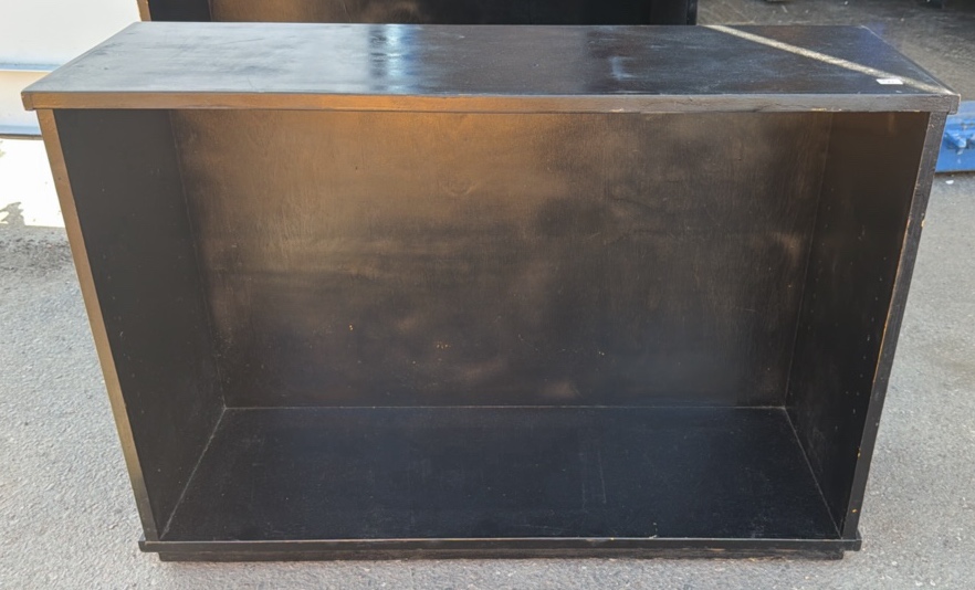 Black bookshelf