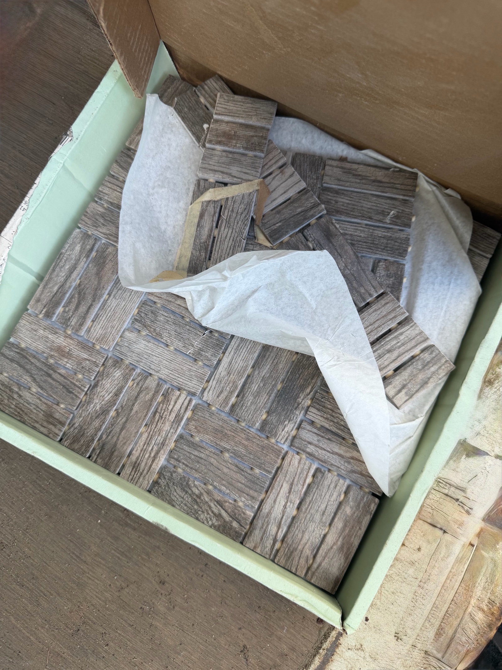 tile half a box