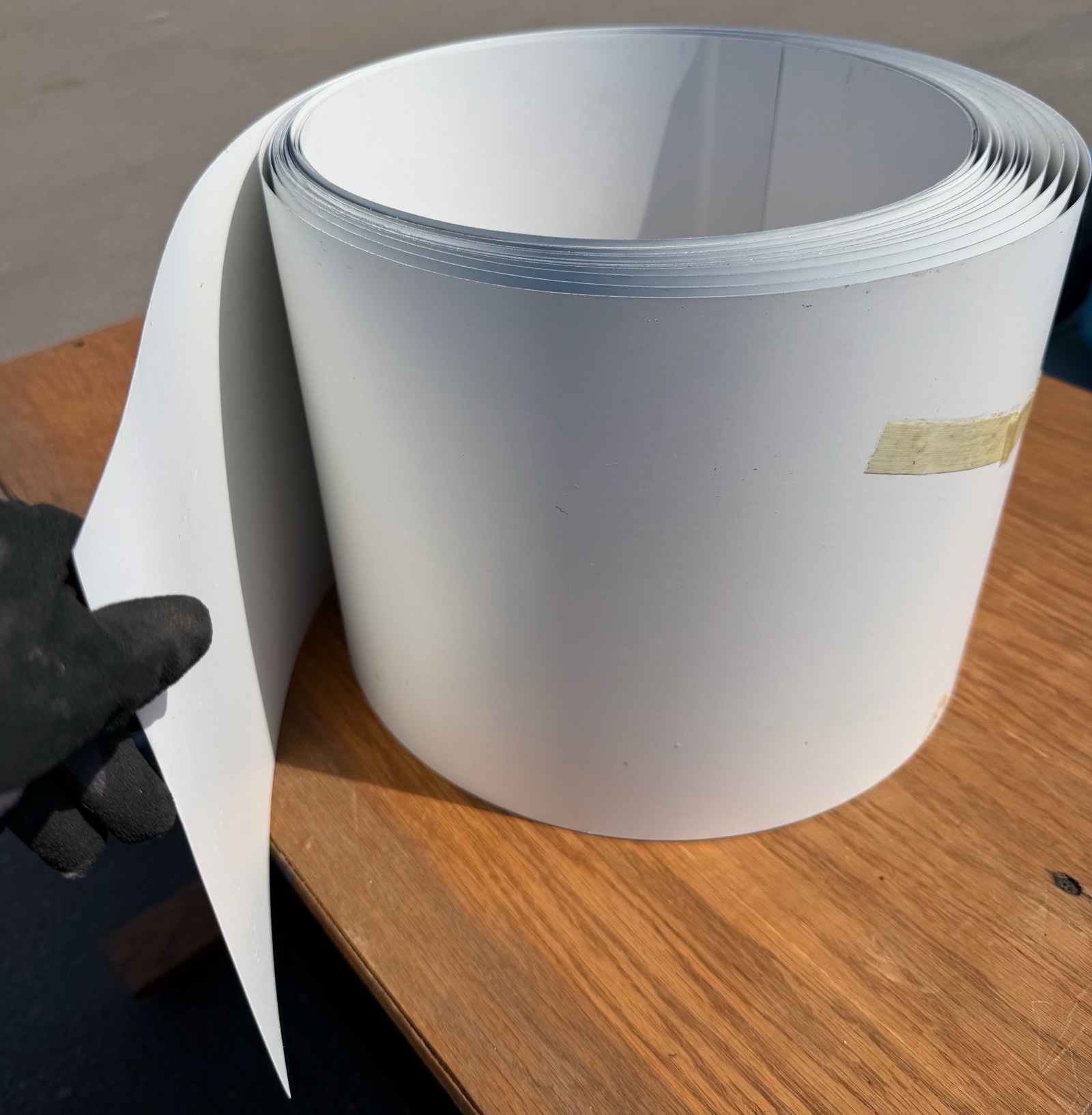 trim sheet bright white box
