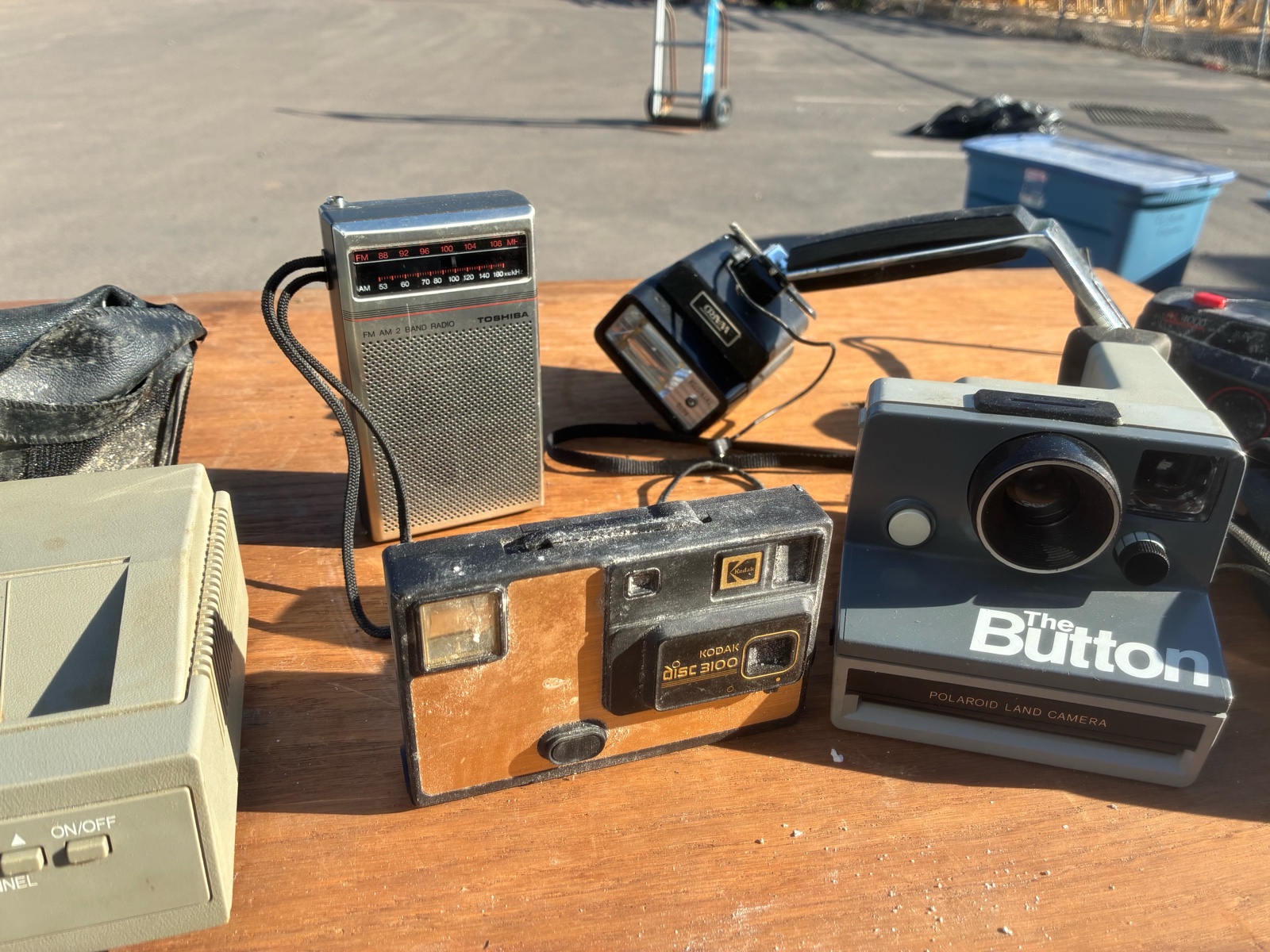 vintage cameras and radio