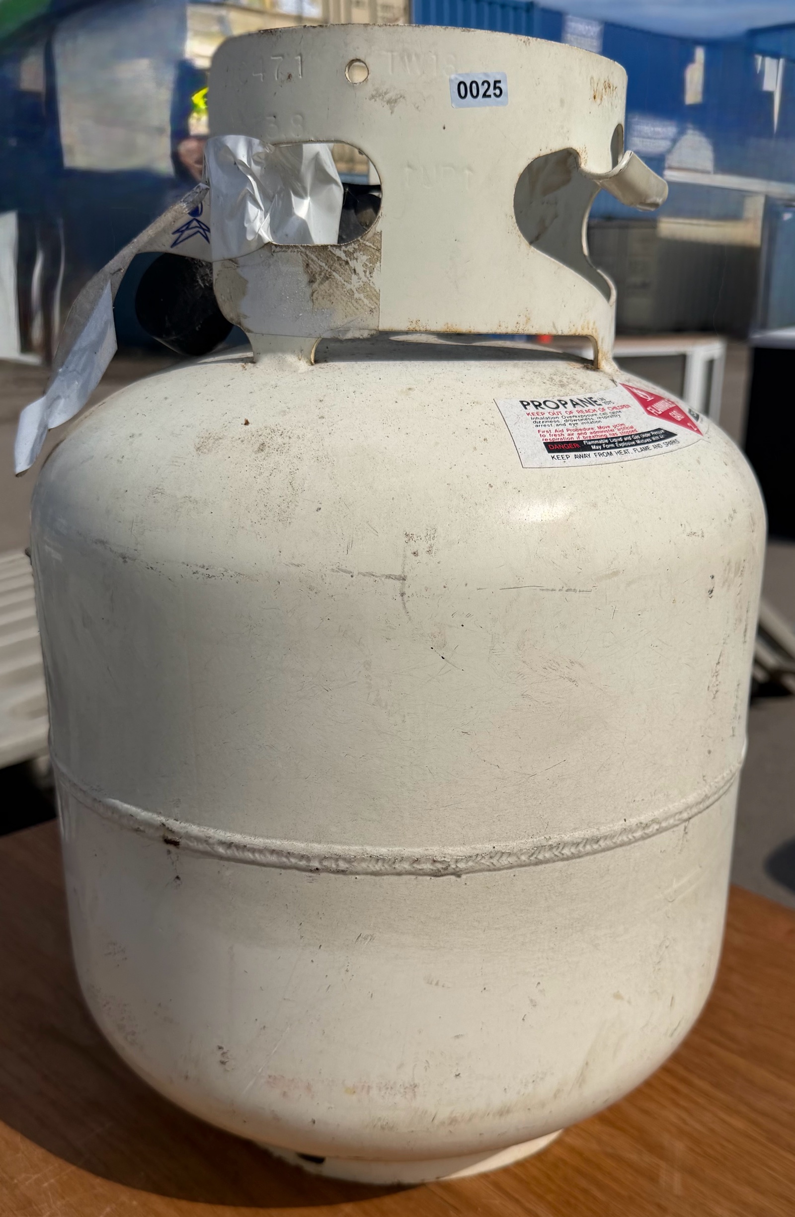 propane tank empty