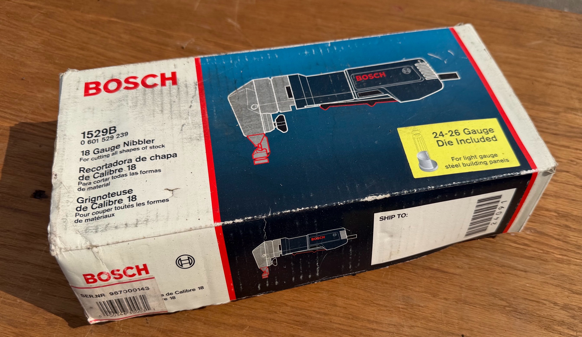 BOSCH 18 gauge nibbler