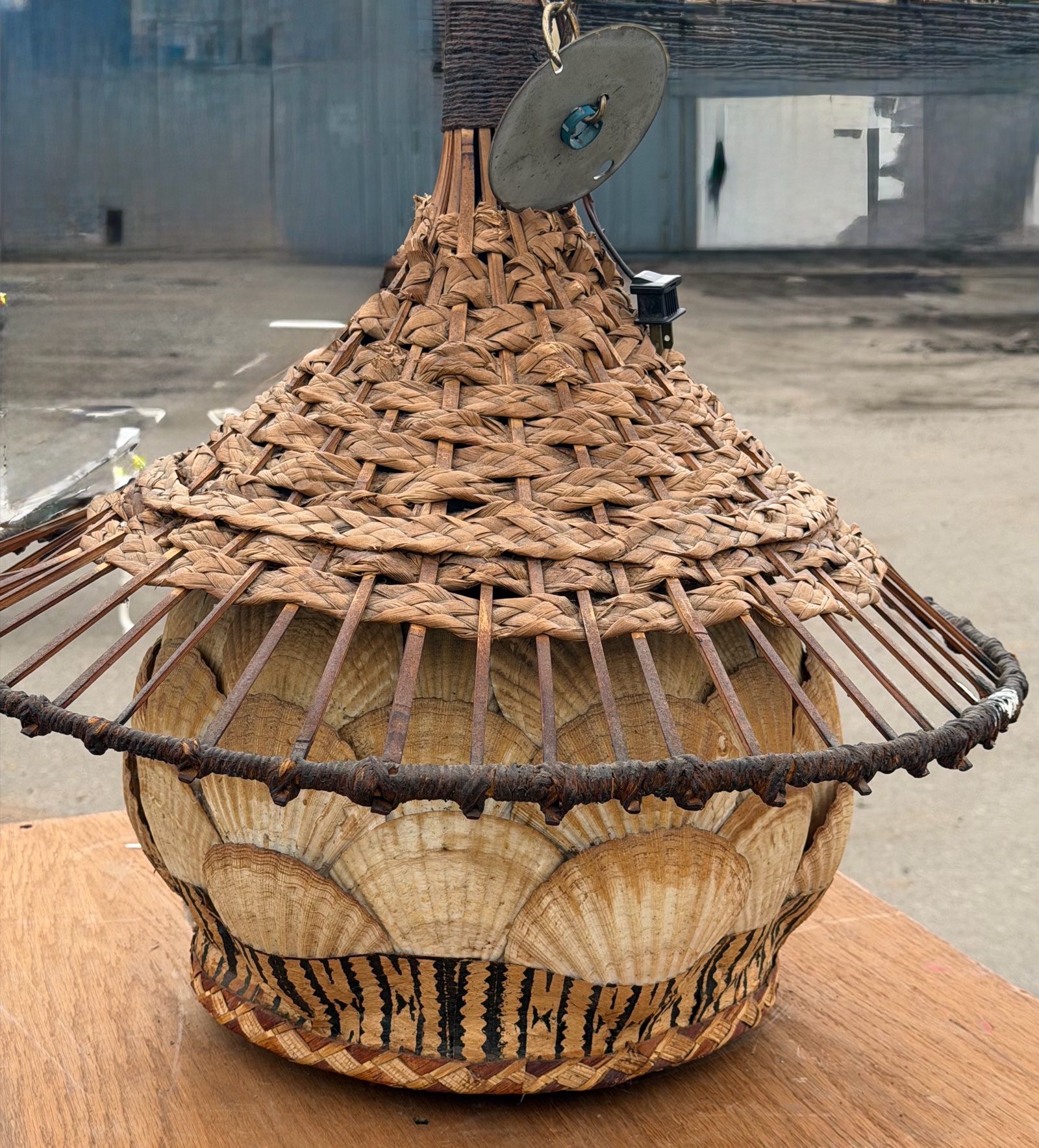 vintage 1970 Tiki light