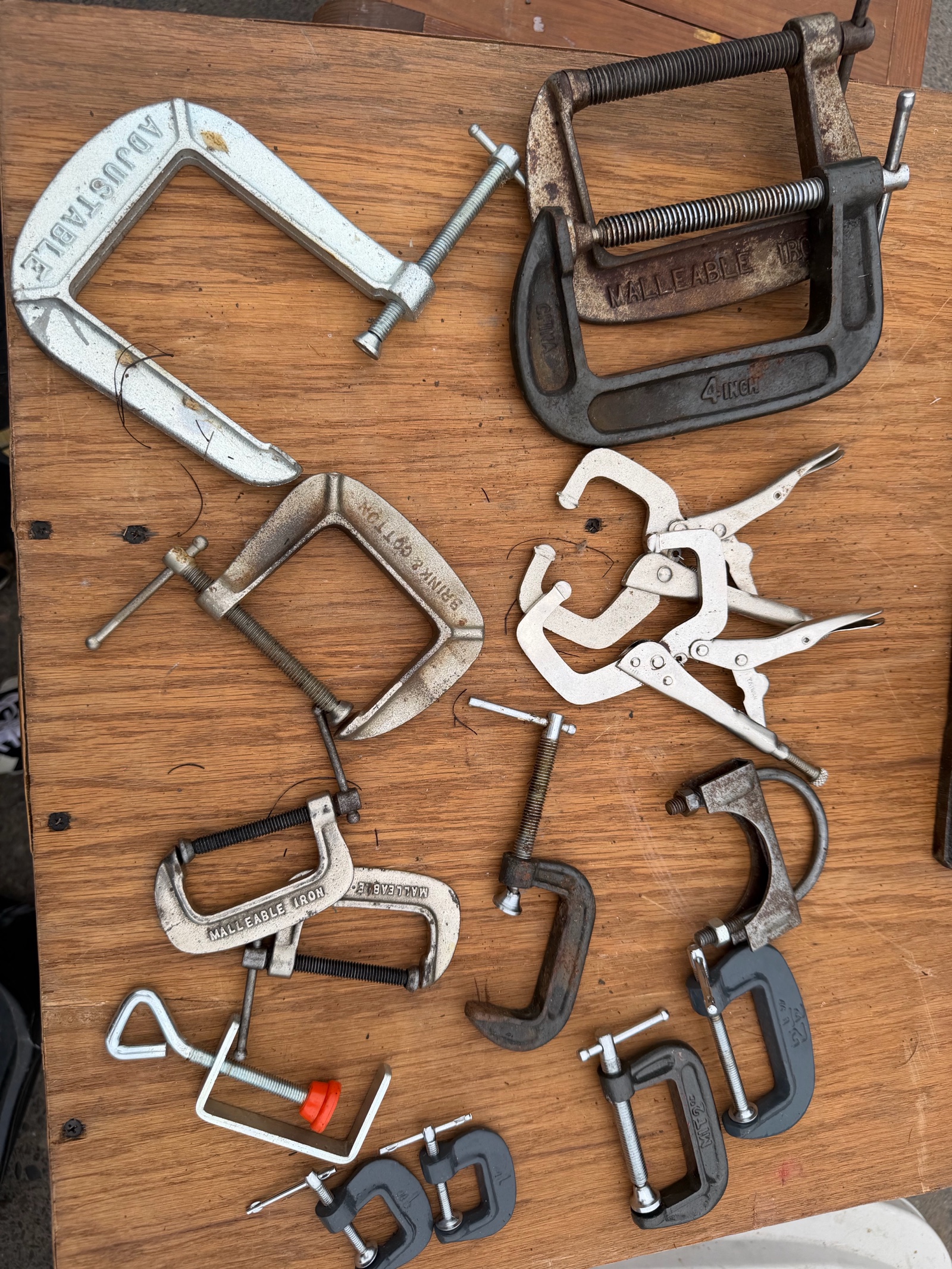 industrial a lot of C clamps