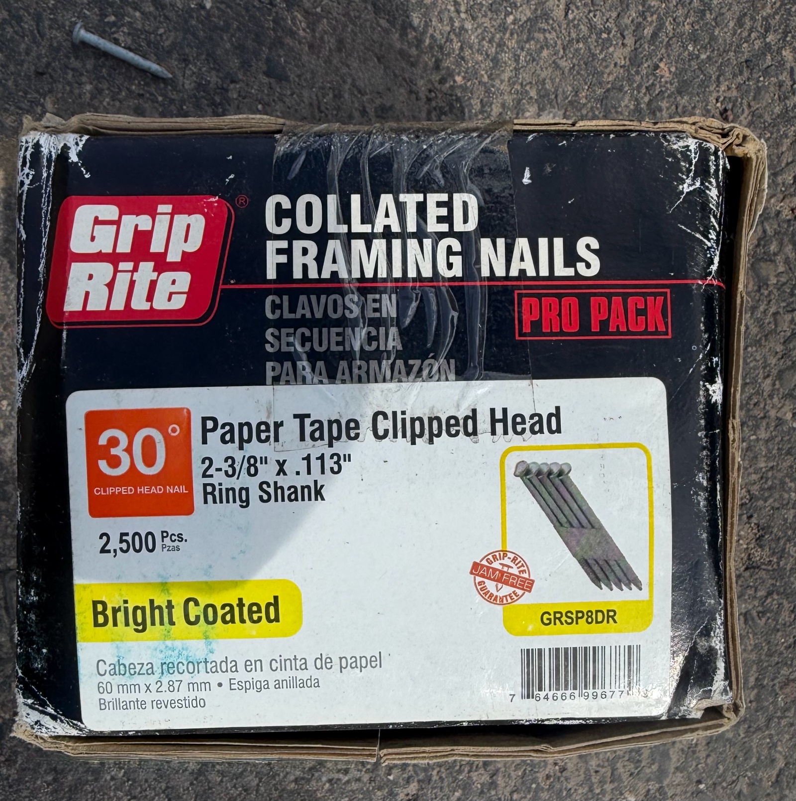 box of framing nails
