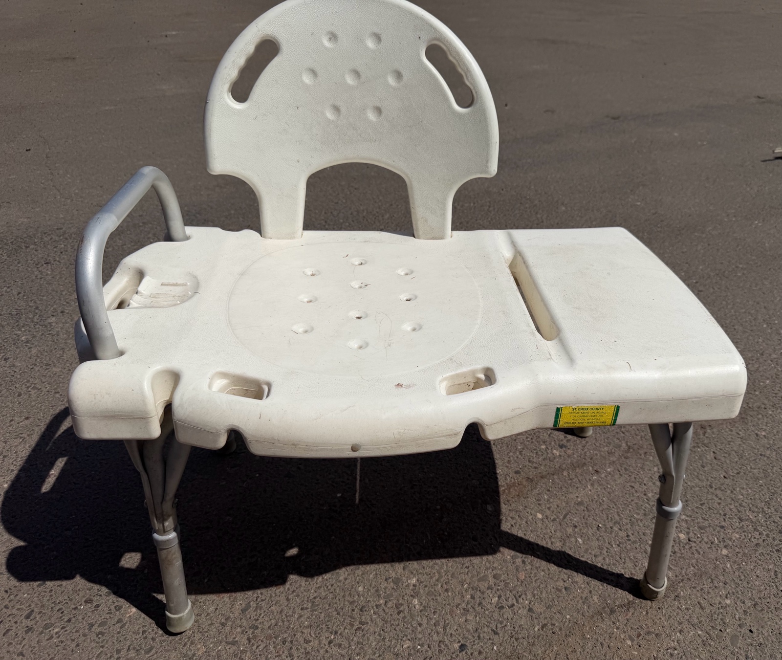 medical tub transfer bench