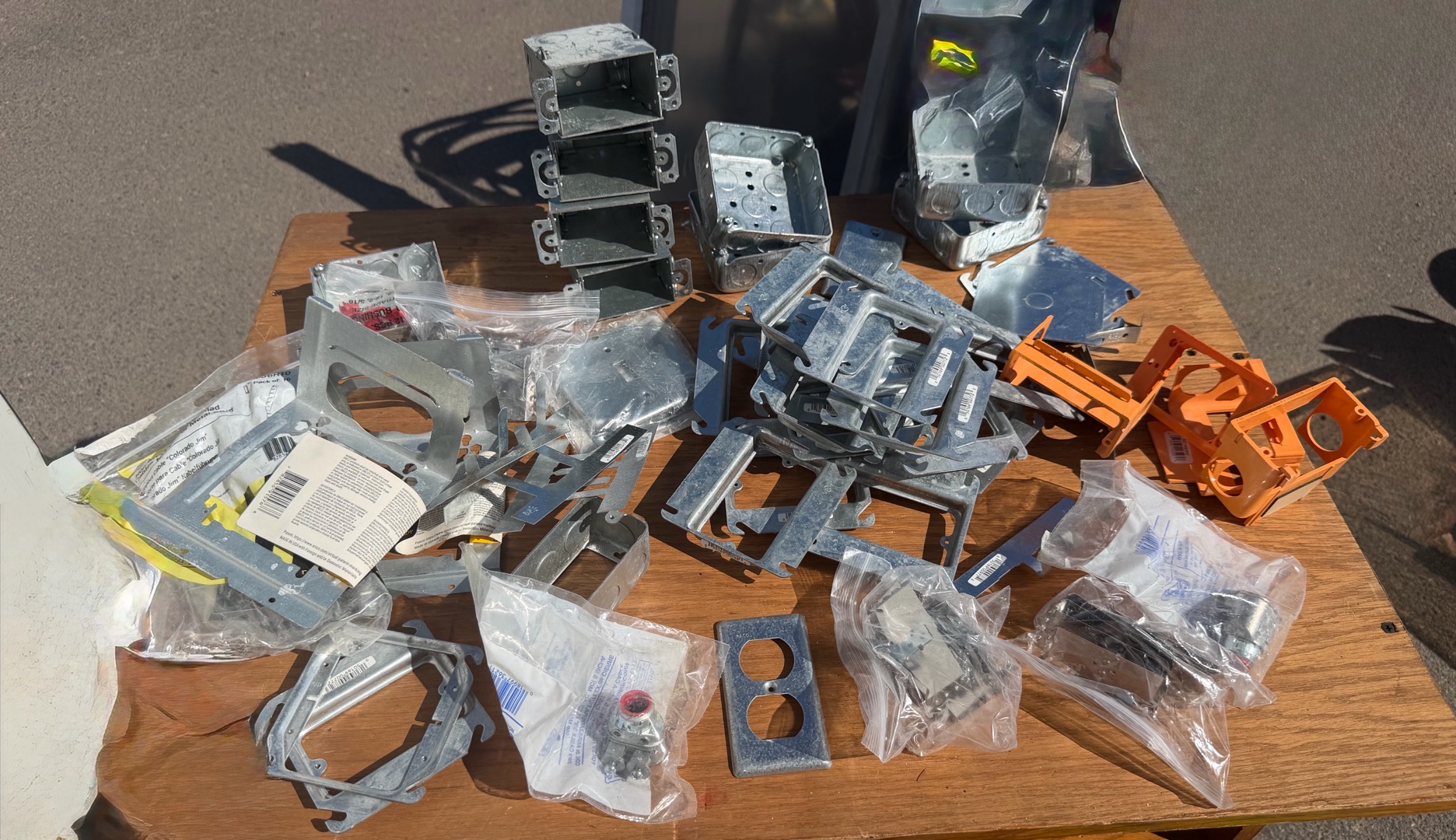 New electrical plates covers, etc.