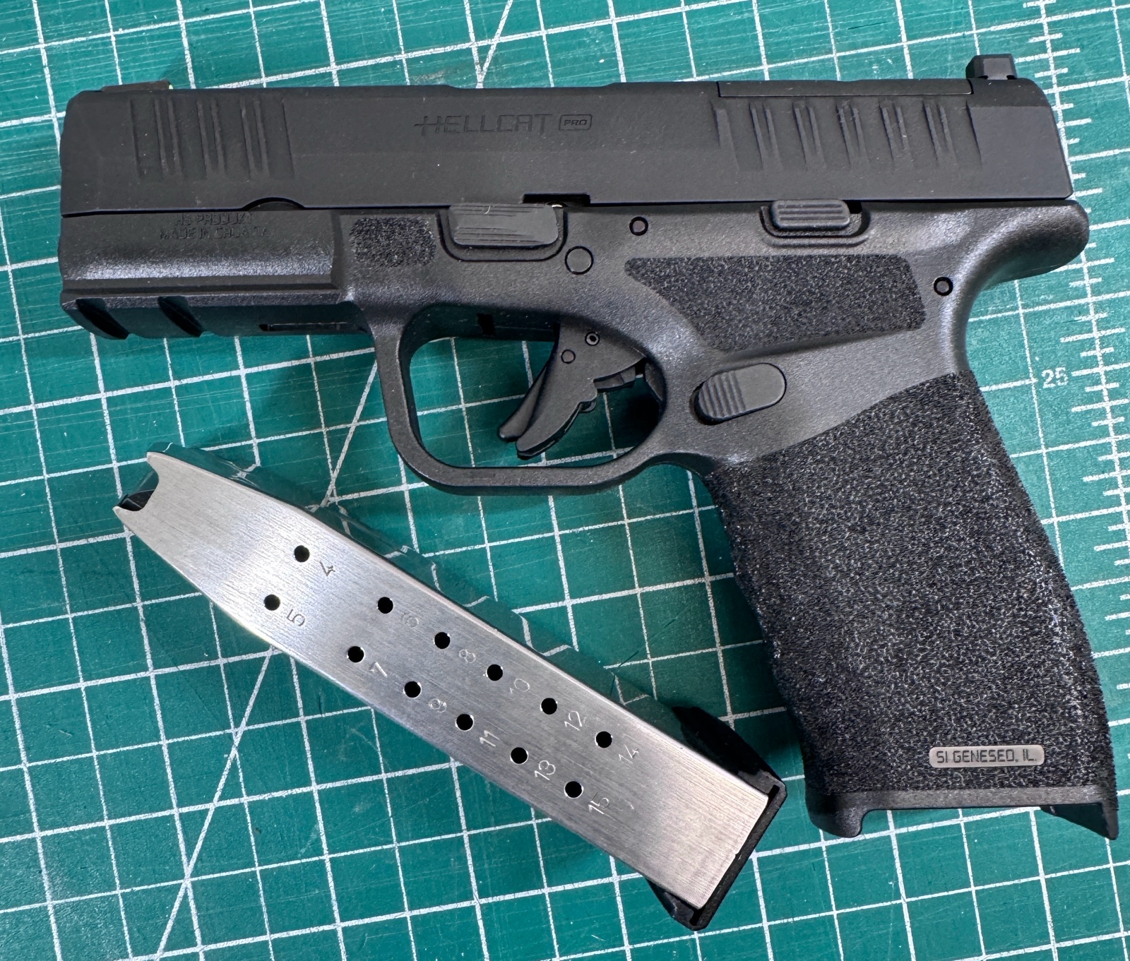 Springfield Hellcat Pro Semi Auto Pistol 3.5 Barrel 15 Round Magazine