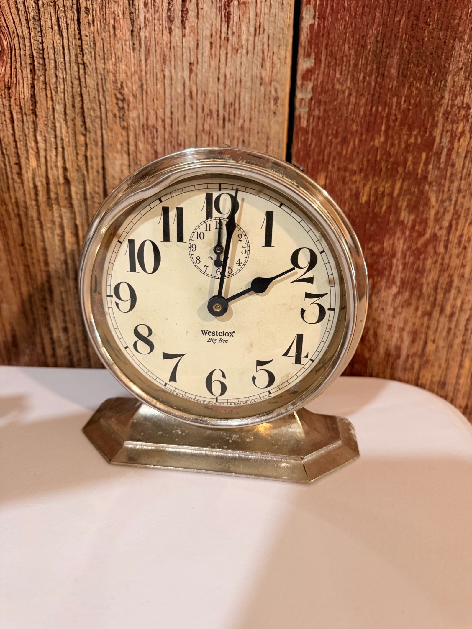 Westclox Big Ben Alarm Clock  Metal Wind-Up Desk Clock
