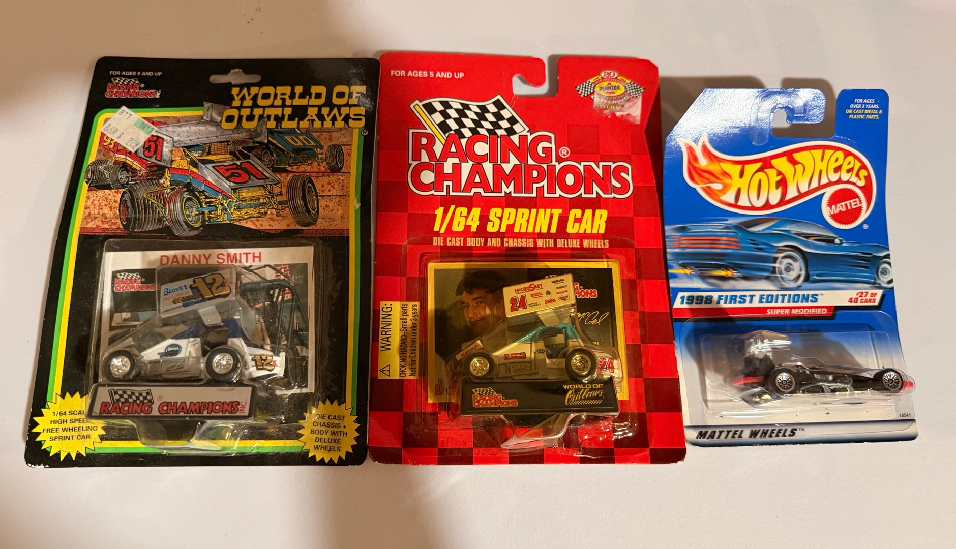Vintage Sprint Car Die-Cast Lot  Racing Champions, Danny Smith & Hot Wheels
