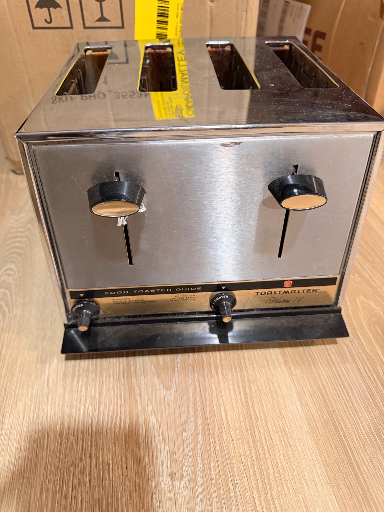 Vintage Toastmaster Automatic 4-Slice Chrome Toaster