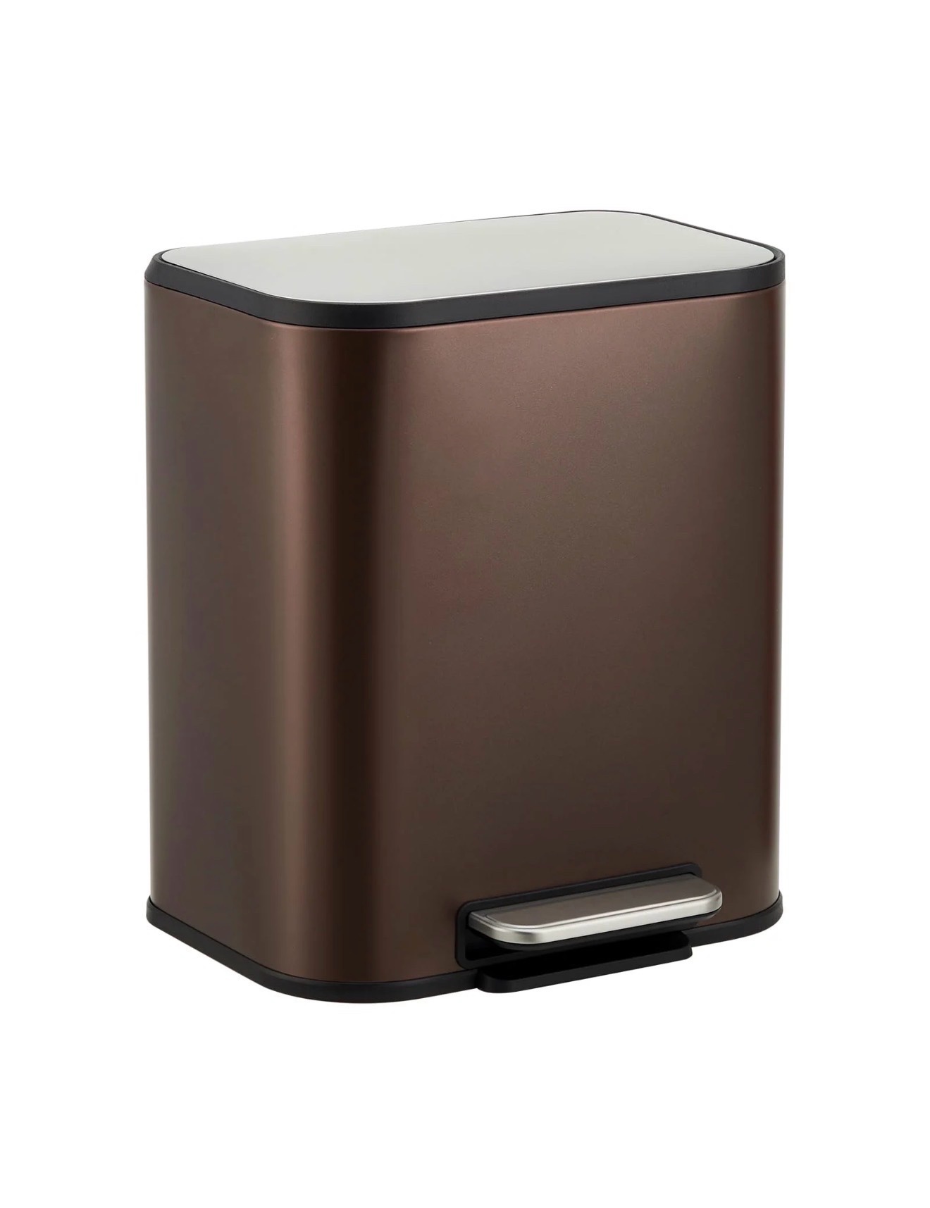 New Trash Can 5.3 gal Stainless Steel Garbage Can with Soft Close Lid Foot Pedal