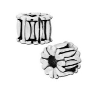 Petite Fold Design Bead - Interchangeable-A009396 (Lot 360 pcs)