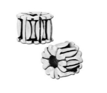 Petite Fold Design Bead - Interchangeable-A009396 (LOT 194 pcs)