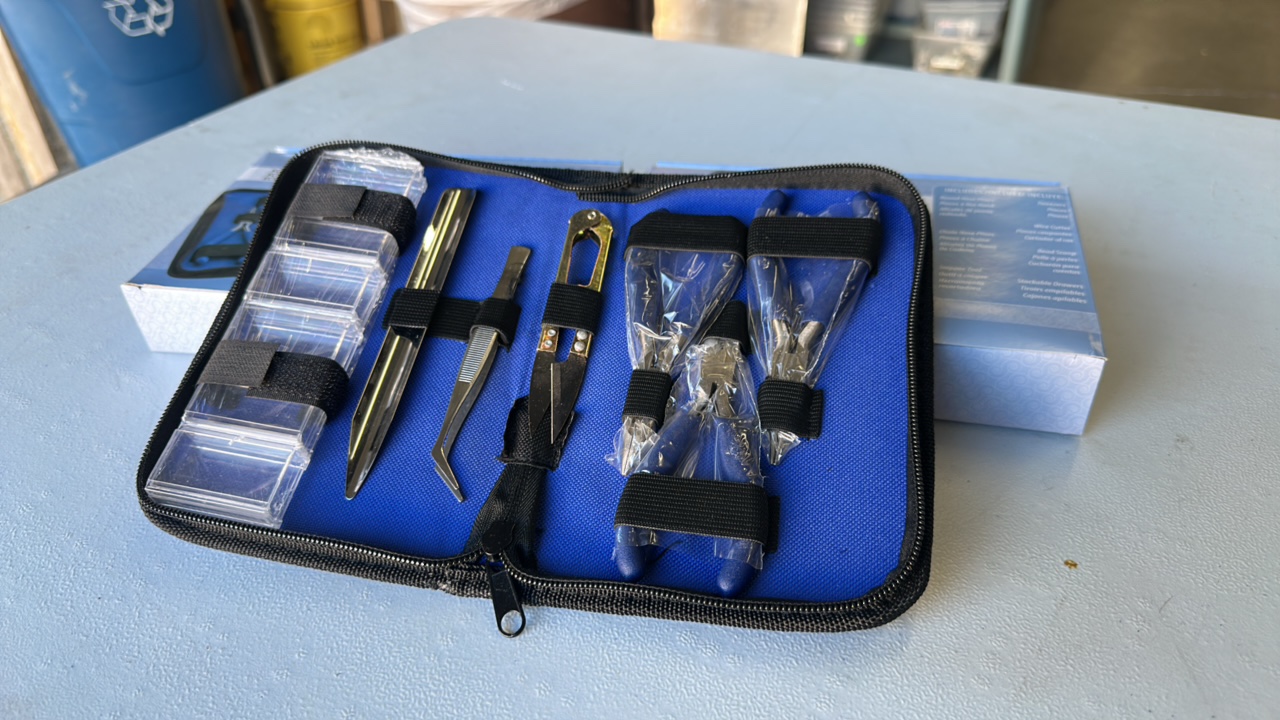 Beadalon Econo 7 Piece Travel  Tool Kit in Zip Pouch (Lot of 3 Kits)