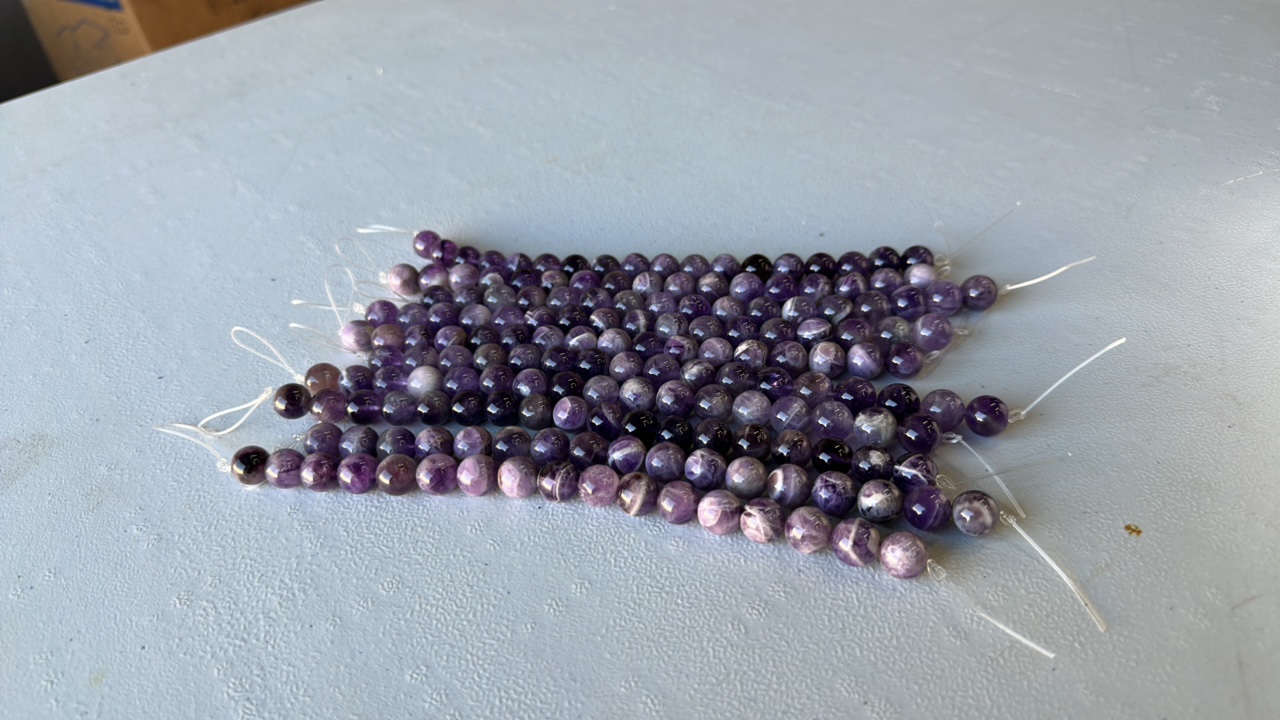 10 strands Amethyst 12mm round(Lot of 10)