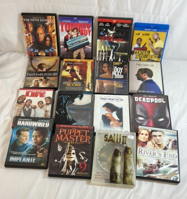 Assorted Movie DVD and Blu-ray Bundle