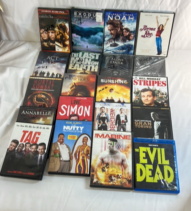 Assorted Movie DVD and Blu-ray Lot