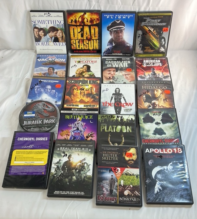 Assorted Movie DVD and Blu-ray Collection