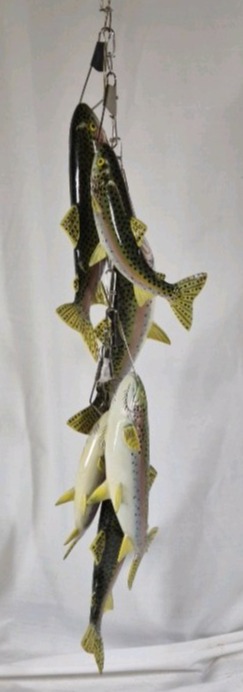 Decorative Hanging Fish Stringer