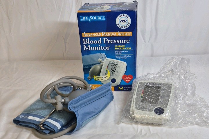 LifeSource Blood Pressure Monitor  Advanced Manual Inflate Digital Unit