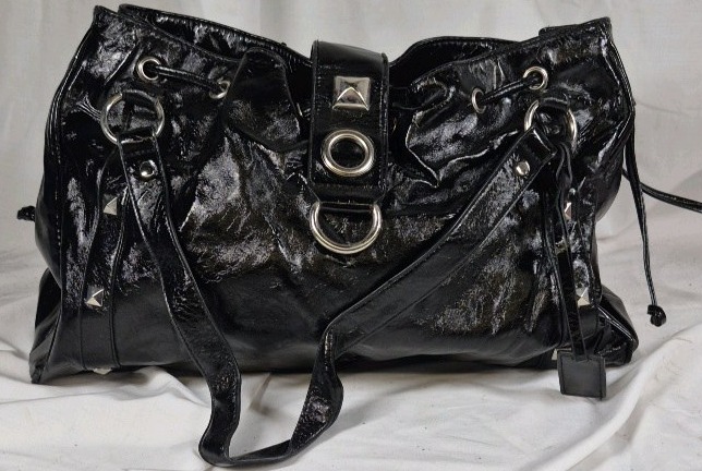 Apt. 9 Black Patent Shoulder Bag