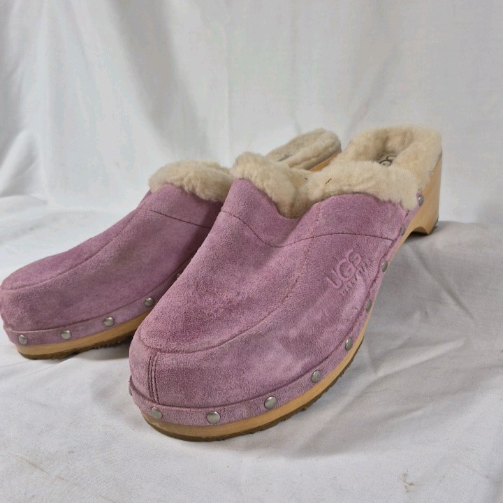 UGG Australia Suede Clog Slippers Size 9