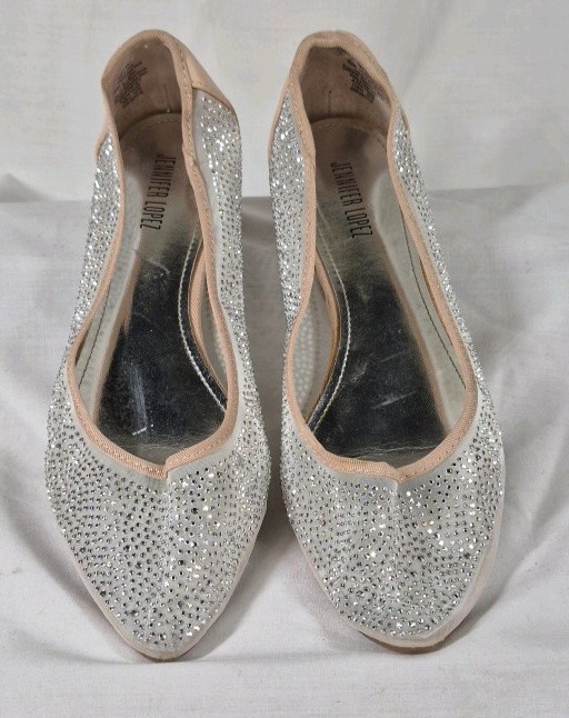 Jennifer Lopez Rhinestone Flats Size 7