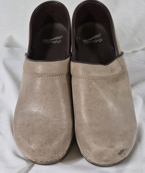 Dansko Slip-On Clog Shoes Neutral Tone