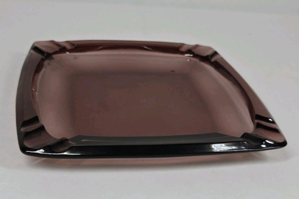 Smoked Glass Square Ashtray
