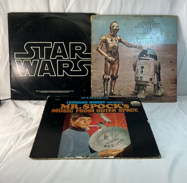 Star Wars and Star Trek Sci-Fi Record Album Lot