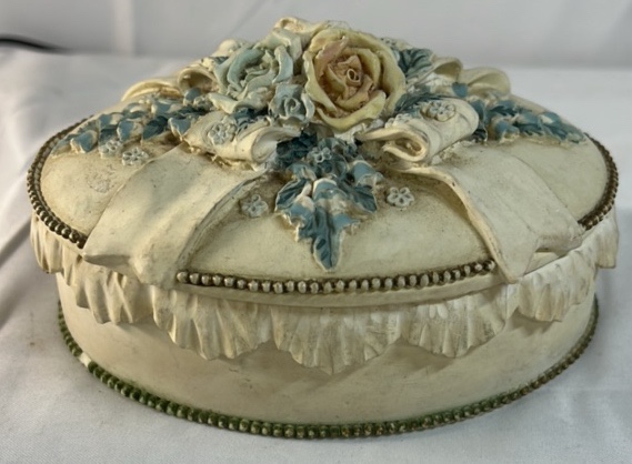 San Francisco Music Box Company Floral Trinket Box