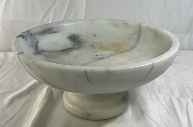 Marble Pedestal Bowl