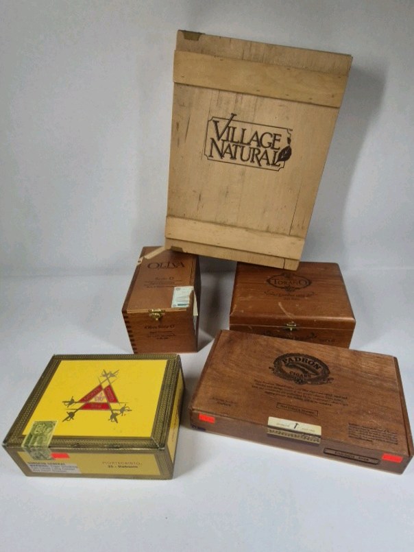 Wooden Cigar Box Lot  Oliva, Torano, Village Natural, ect.