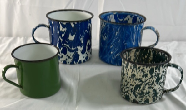 Enamelware Coffee Mug Lot